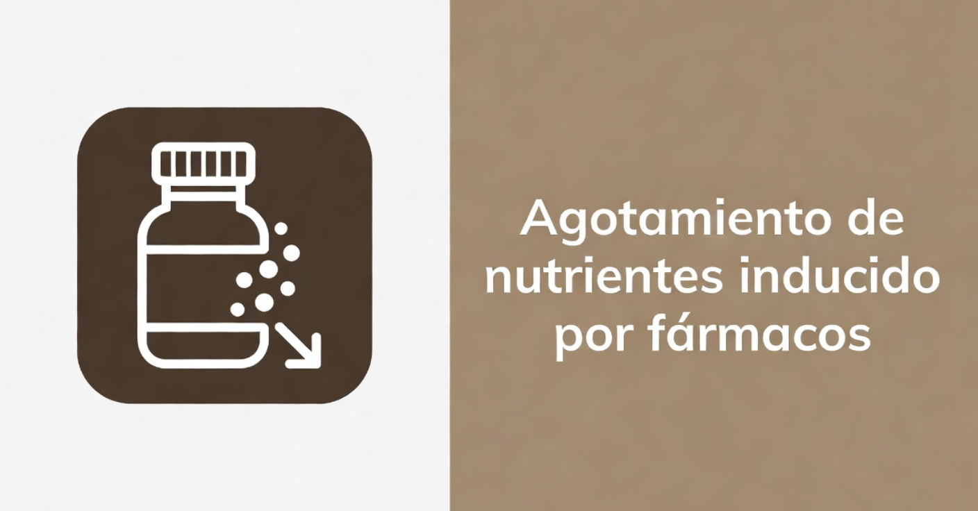 Icono de frasco de medicamentos y texto informativo