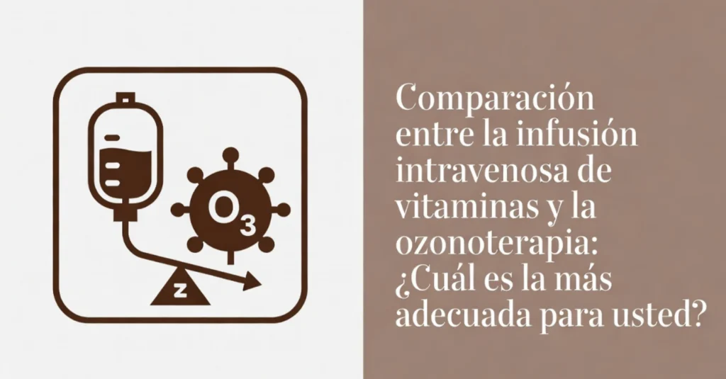 Comparación entre infusión intravenosa y ozonoterapia O3