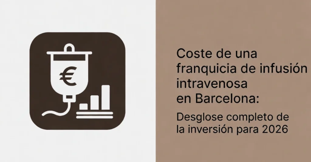 Coste franquicia infusión intravenosa Barcelona 2026