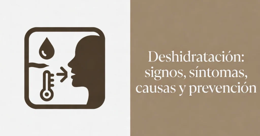 Icono de deshidratación con termómetro y calor
