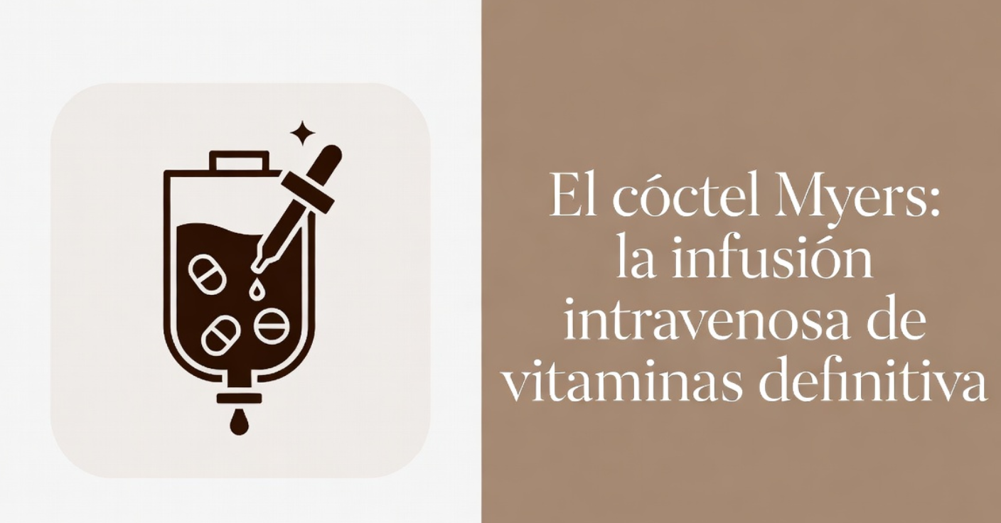 Ilustración de suero intravenoso con vitaminas