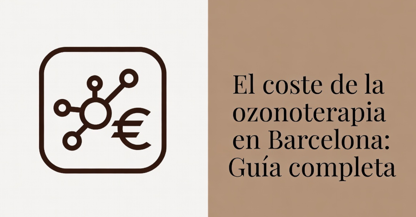 Icono molécula y euro, coste ozonoterapia Barcelona