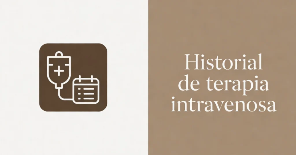 Icono de terapia intravenosa con calendario