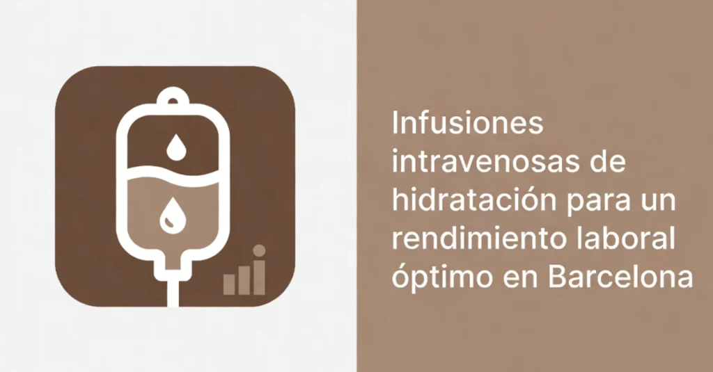 infusiones intravenosas de hidratación para un rendimiento laboral óptimo en barcelona.