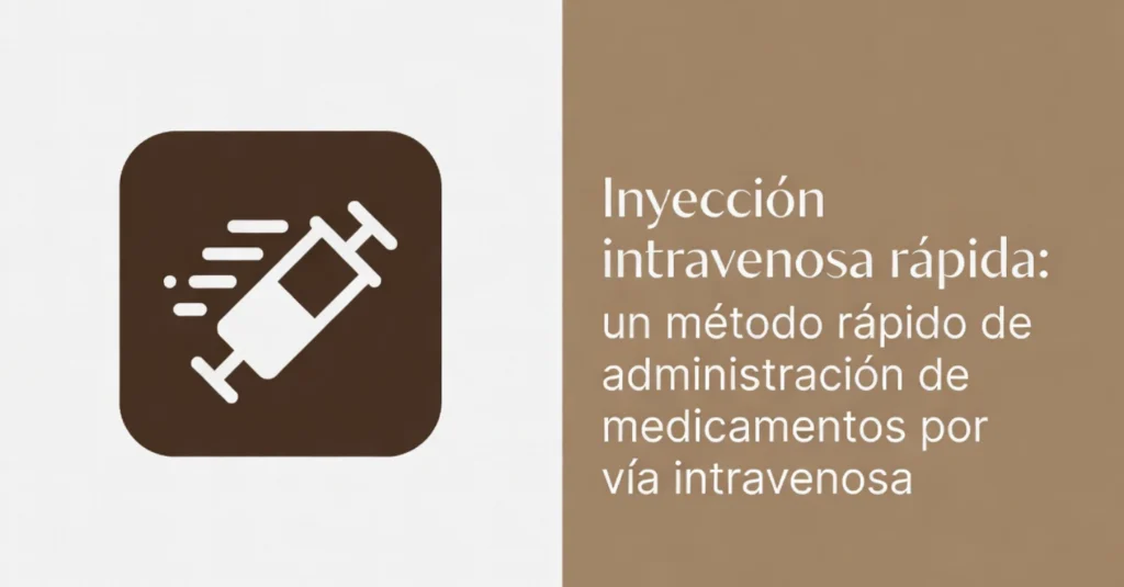 Icono de jeringa para inyección intravenosa rápida