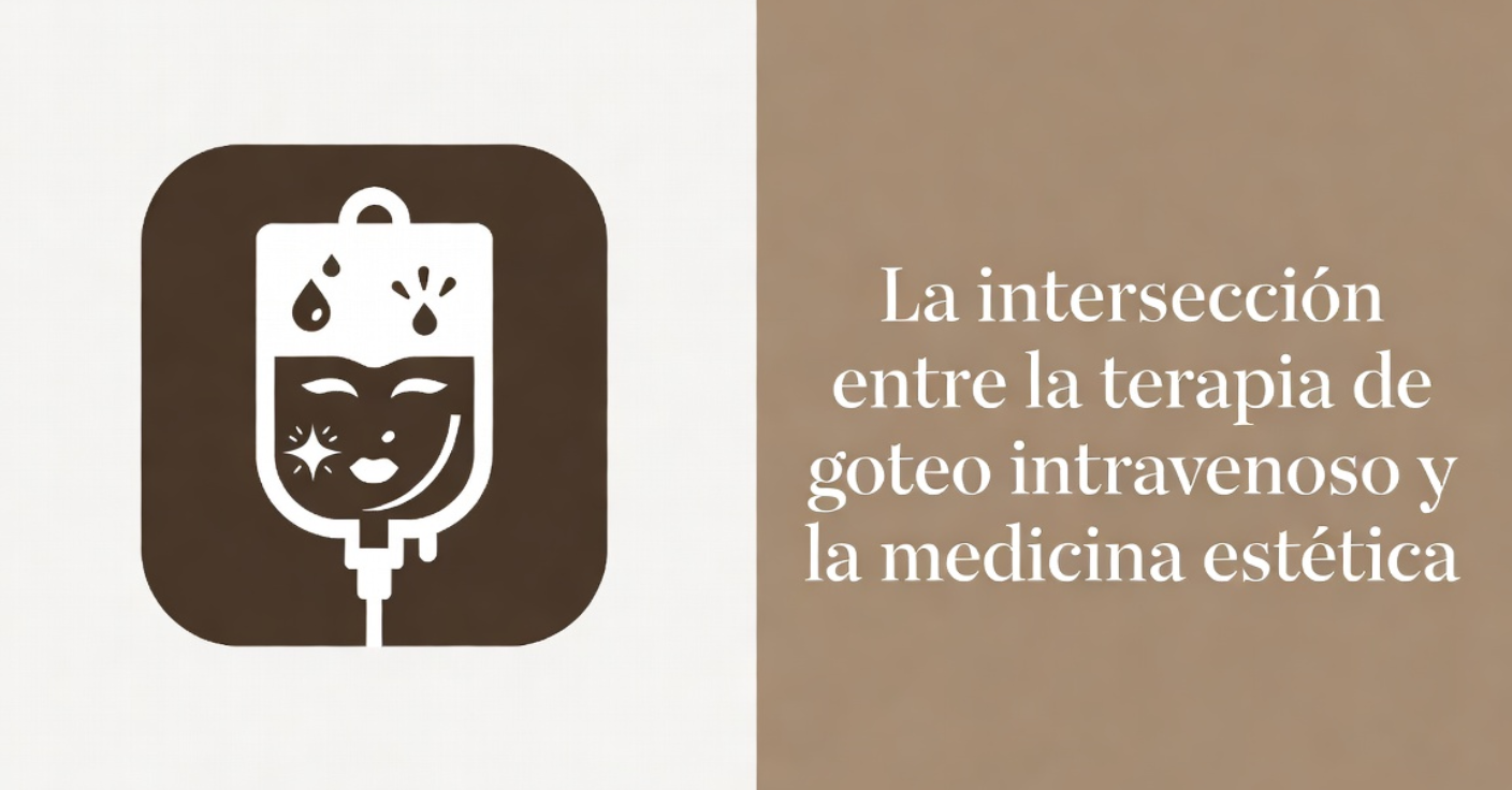 Icono de suero intravenoso y medicina estética