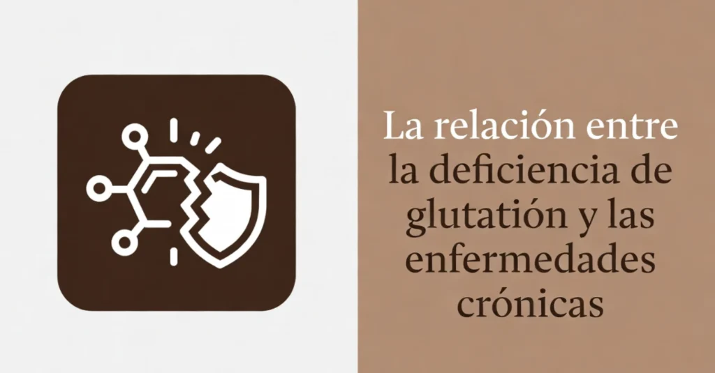 Icono de molécula y escudo sobre fondo marrón