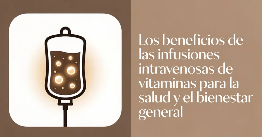 Bolsa de suero con vitaminas intravenosas