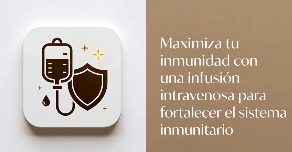 Icono de suero intravenoso y escudo protector