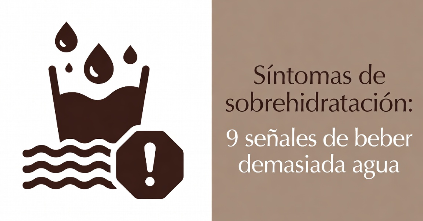 Síntomas de sobrehidratación y exceso de agua