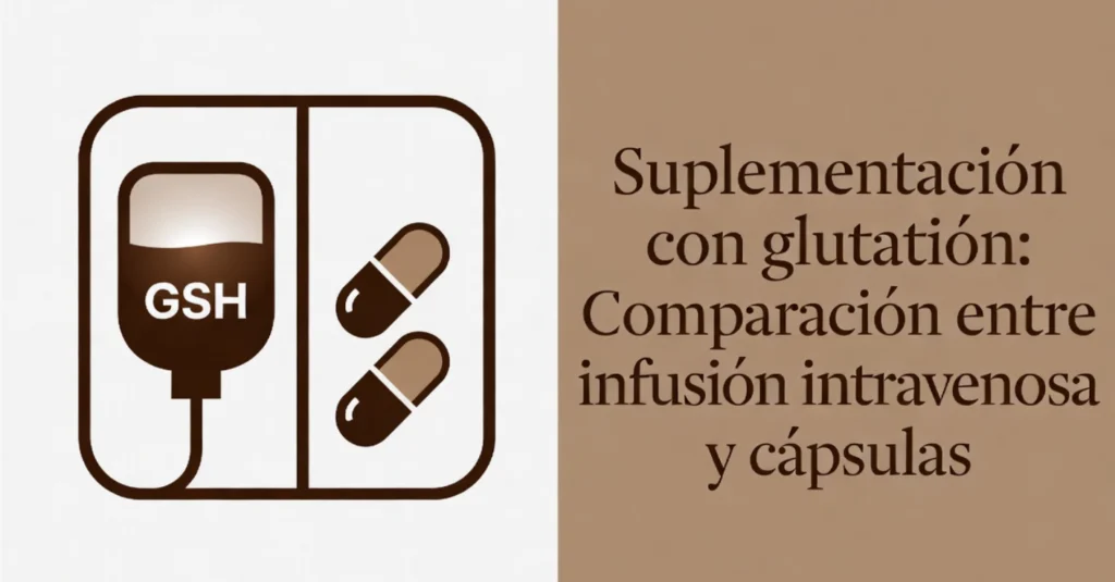 Infusión intravenosa y cápsulas de glutatión GSH
