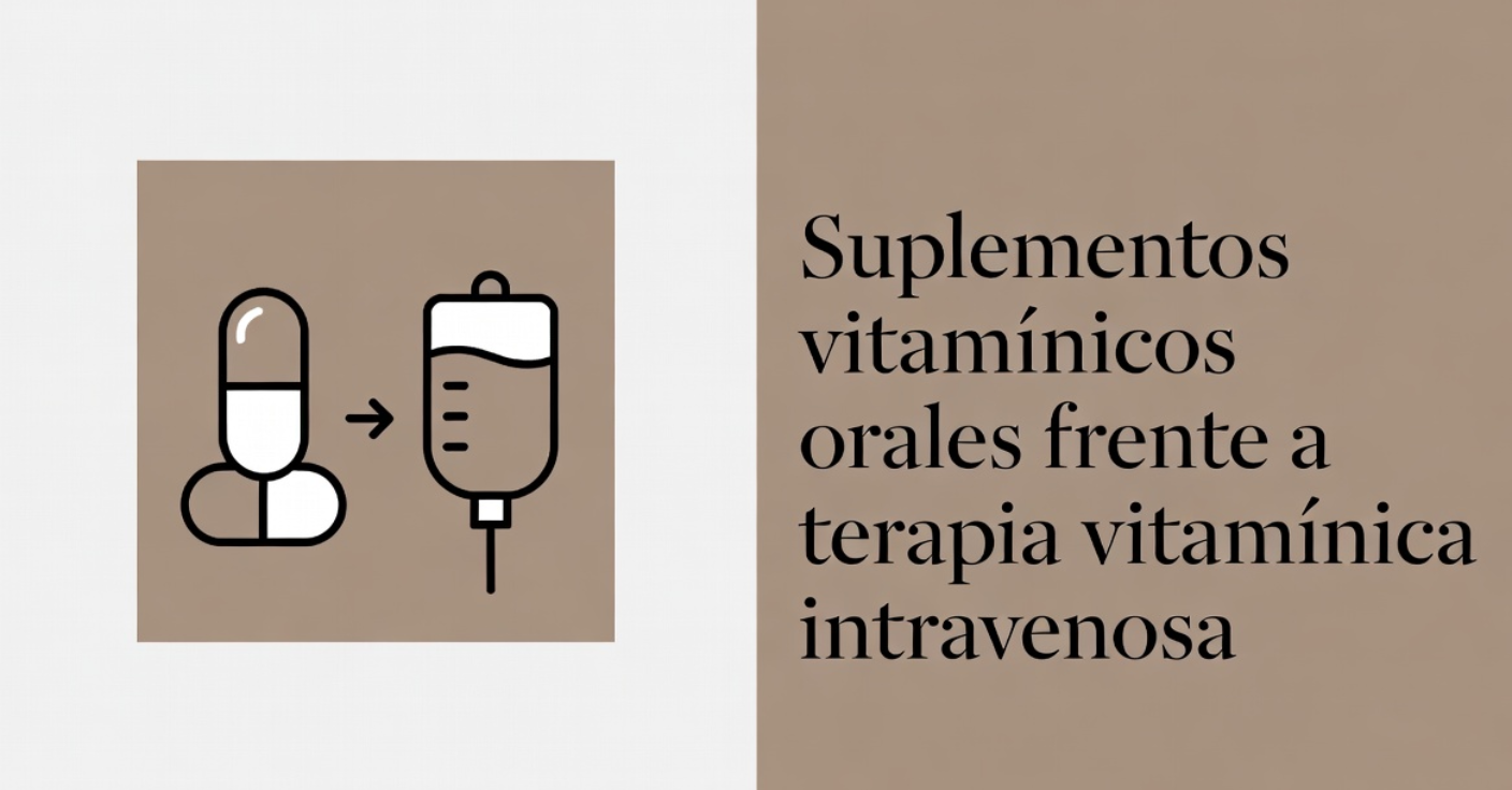 Cápsulas frente a terapia vitamínica intravenosa