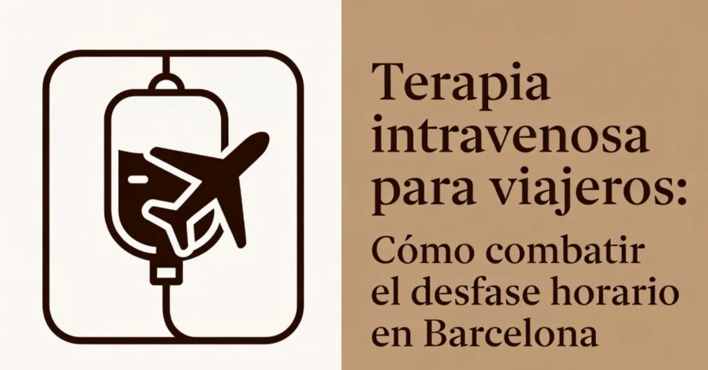 Bolsa intravenosa con avión, terapia para viajeros