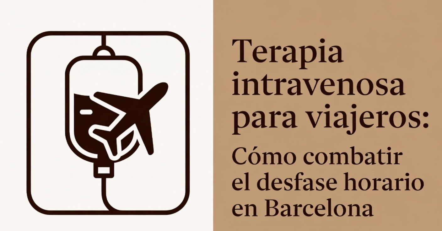 Bolsa intravenosa con avión, terapia para viajeros