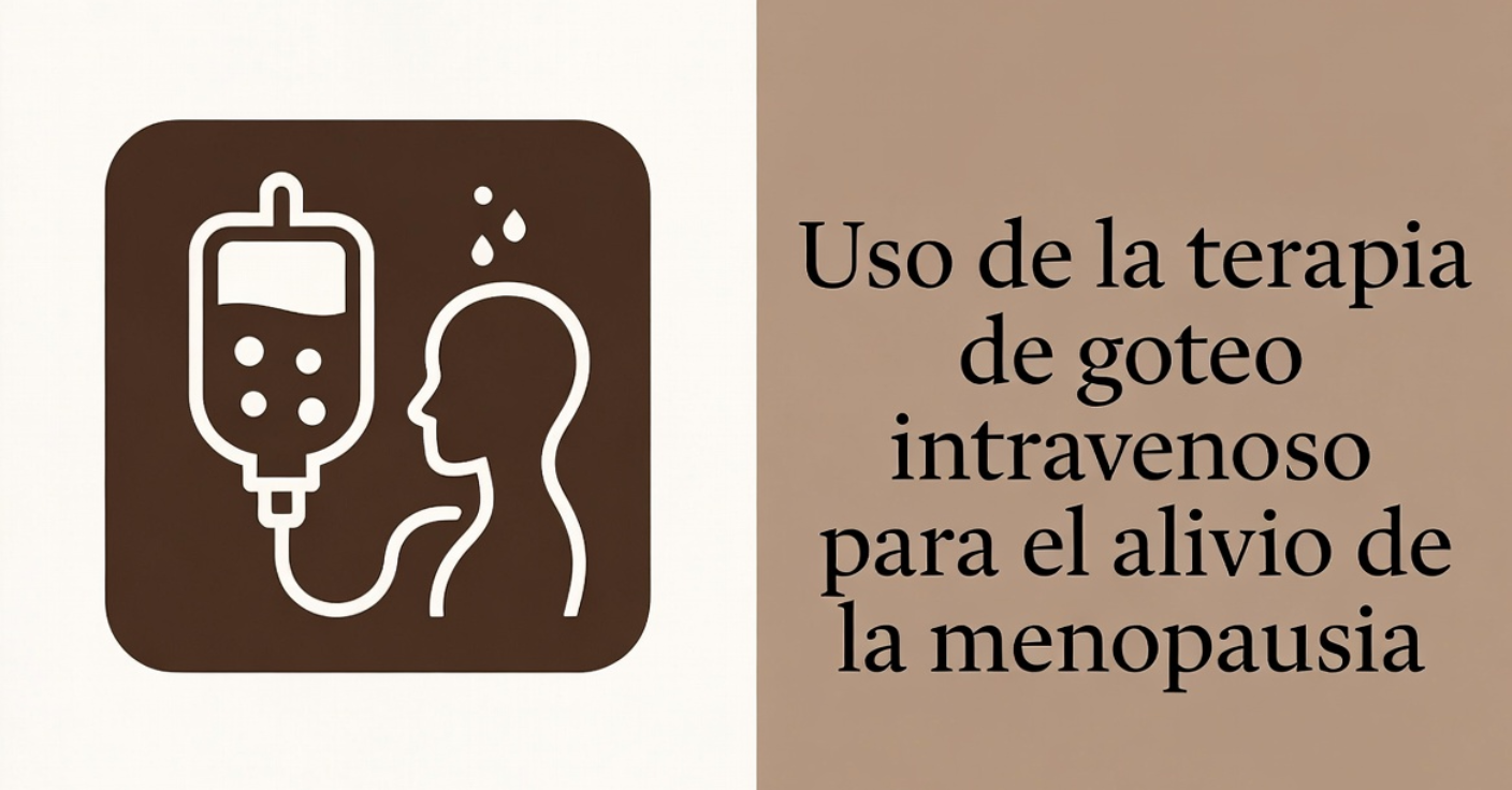 Icono de terapia intravenosa para menopausia