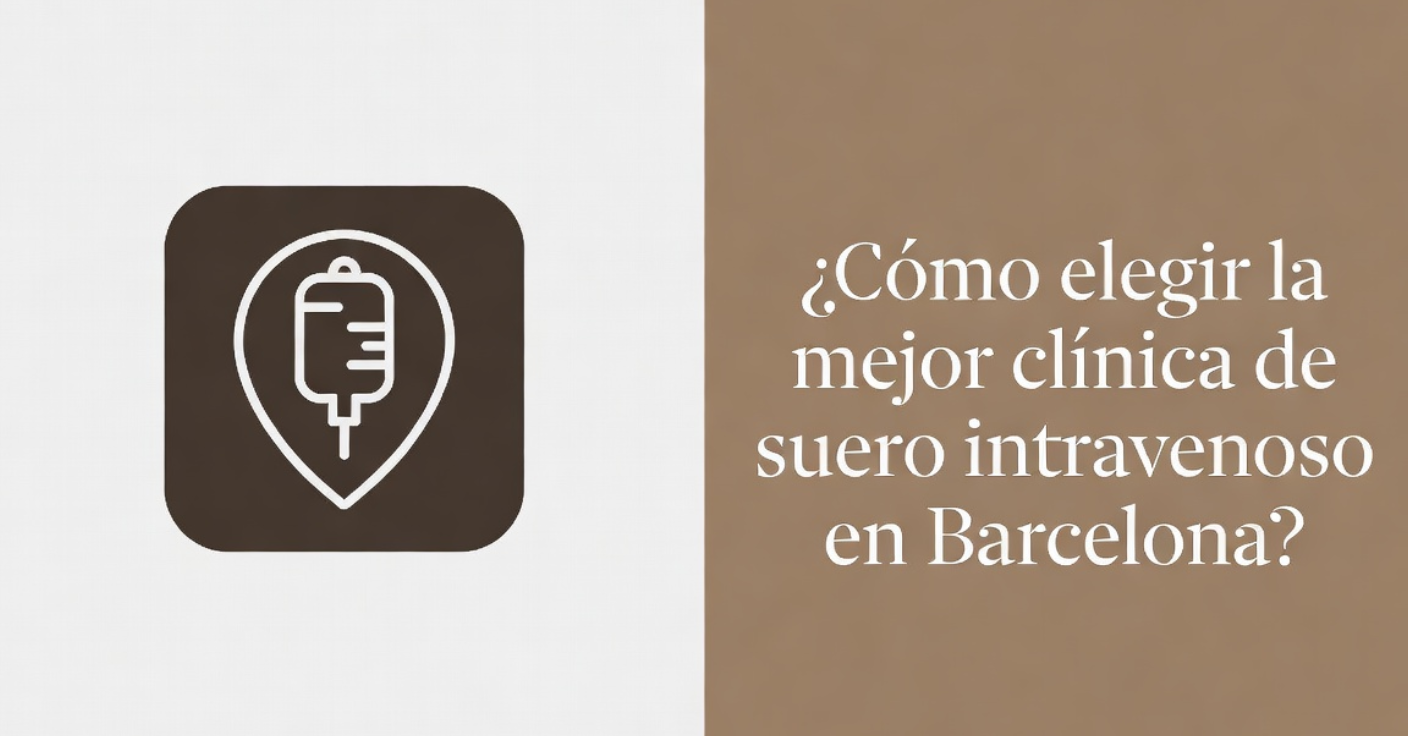 Icono de suero intravenoso y texto informativo