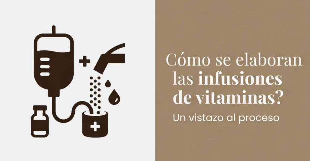 Ilustración sobre elaboración de infusiones de vitaminas