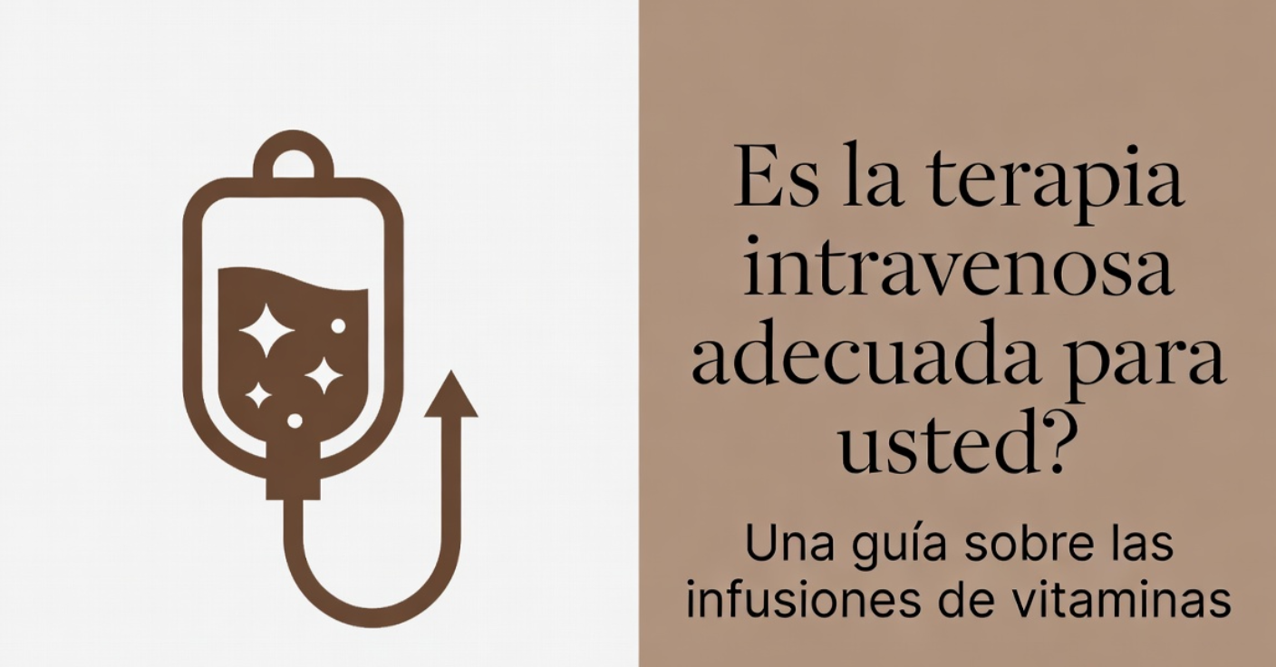 Ilustración de bolsa de terapia intravenosa con texto informativo
