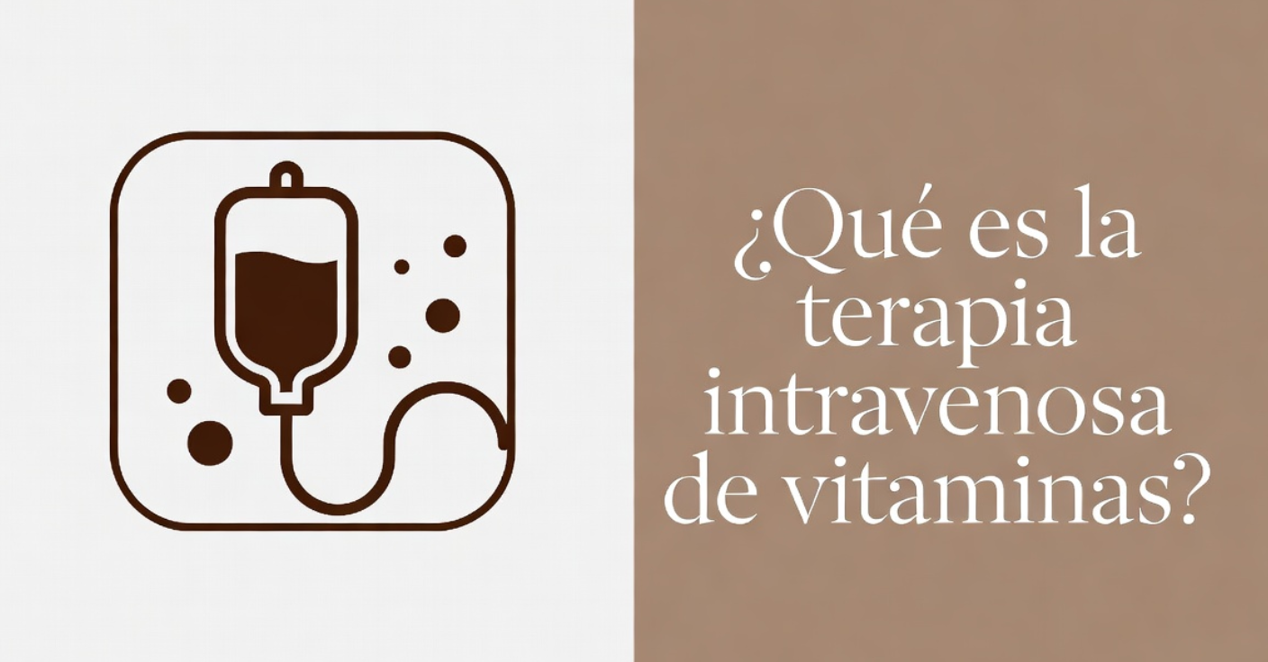 Icono de suero intravenoso y texto informativo
