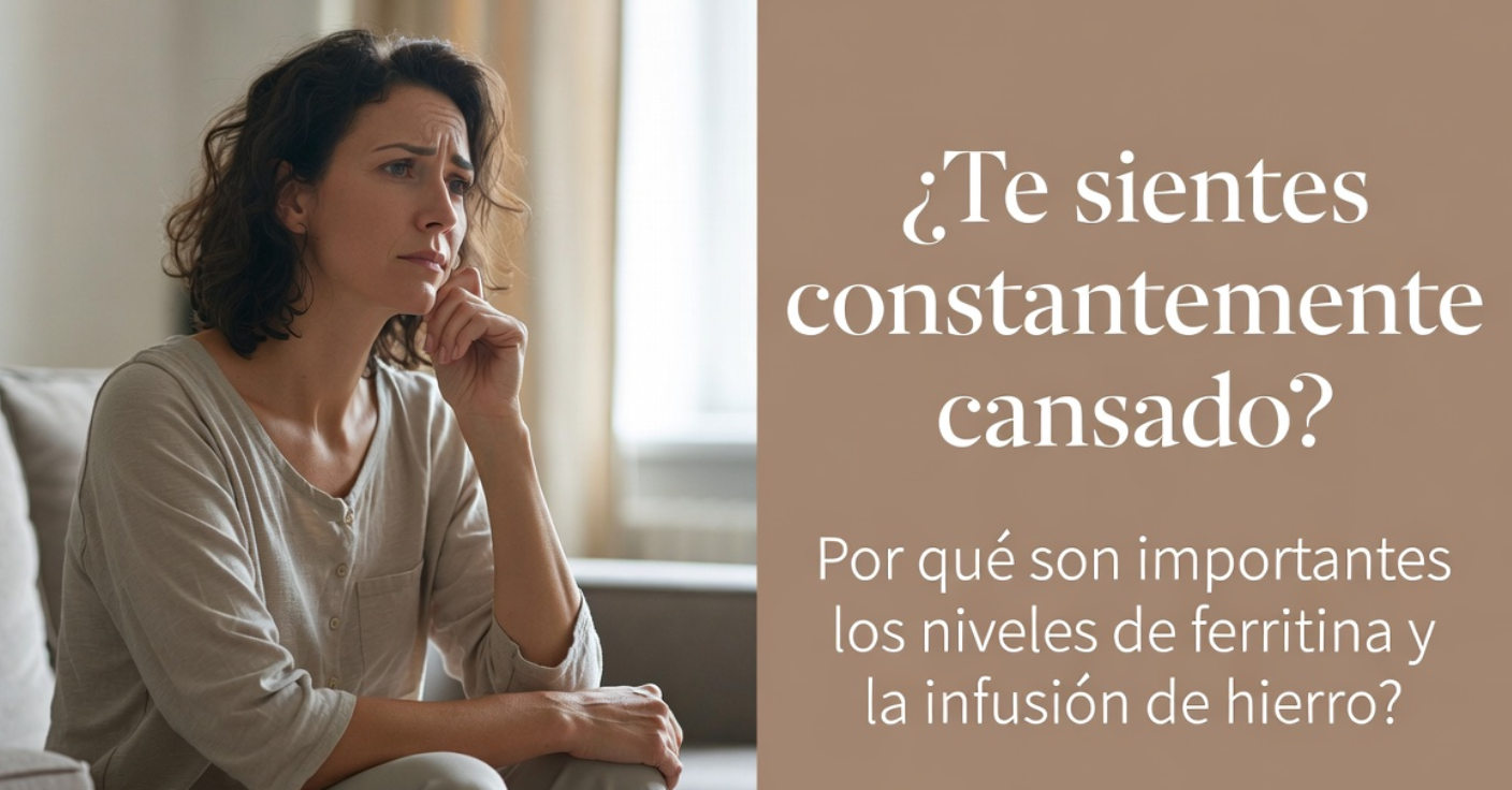 Mujer pensativa sentada en sofá, aspecto cansado